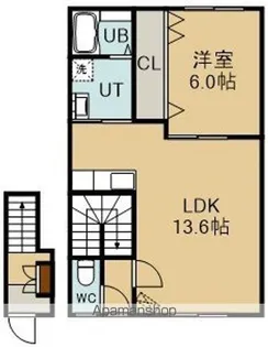 テイルウインドⅡ【2階】の間取り